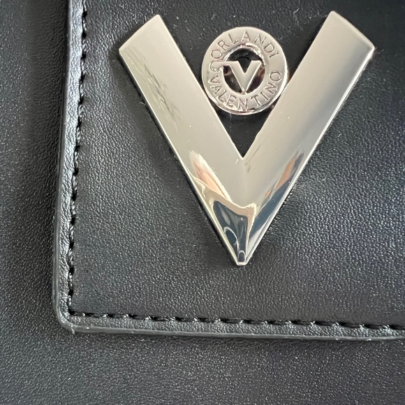 Valentino Orlandi Black Vegan Leather Bag New with Tags - Picture 11 of 12